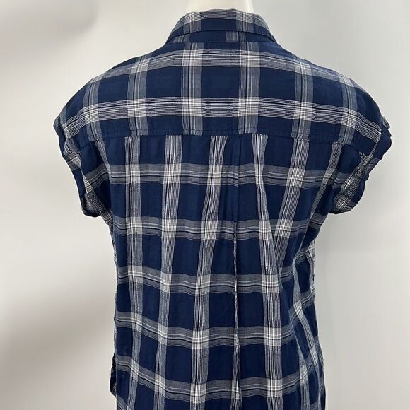 Lucky Brand small short sleeve Buffalo check top - Picture 4 of 7